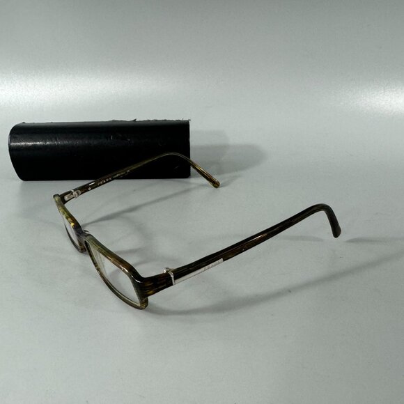 Prada VPR 51G 6AY-1O1 Gunmetal/Green 52-18-135 Half-Rim  Prada VPR 06G 6AK-1O1 Eyeglasses 50-17-135 Stripped Green Frames Only